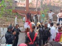 #Nagpur | गुड फ्राइडे पर लूर्द माता मंदिर में युवाओं ने प्रस्तुत किया क्रूस मार्ग का मार्मिक अभिनय