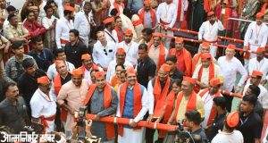 #Nagpur | रामनवमी पर निकली भव्य शोभायात्रा, सीएम देवेंद्र फडणवीस, केंद्रीय मंत्री नितिन गडकरी की रही उपस्थिति, देखें तस्वीरें